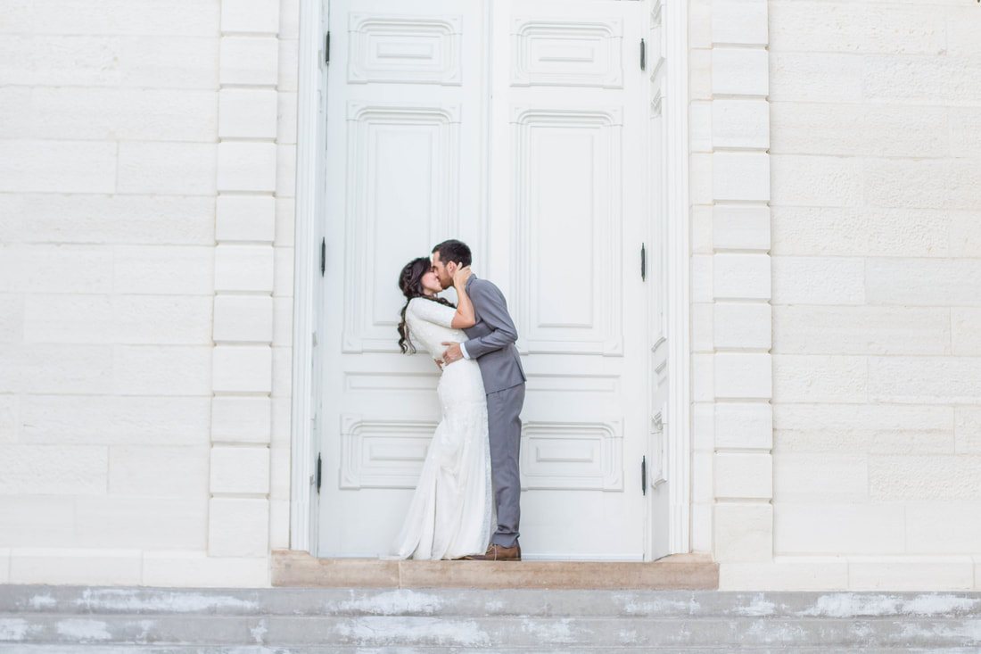 Matt & Natalie at the Manti Temple
