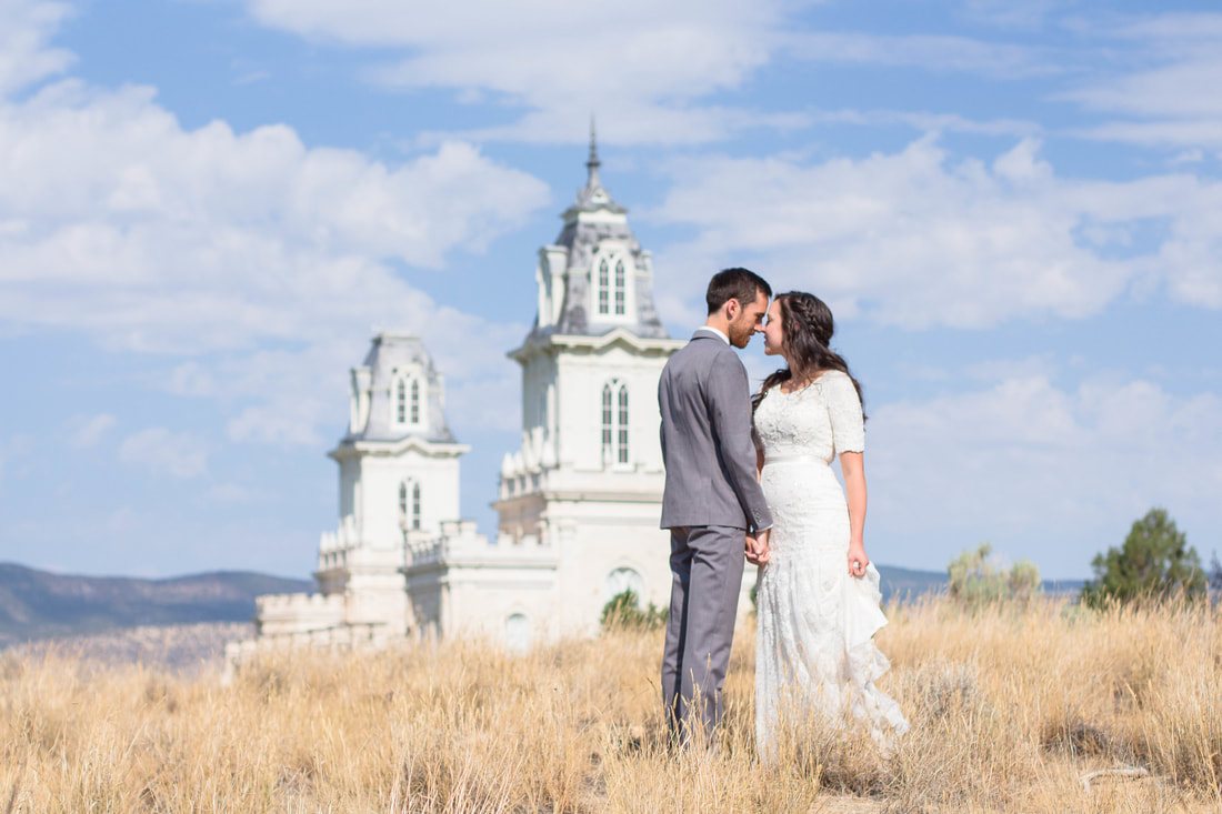 Matt & Natalie at the Manti Temple