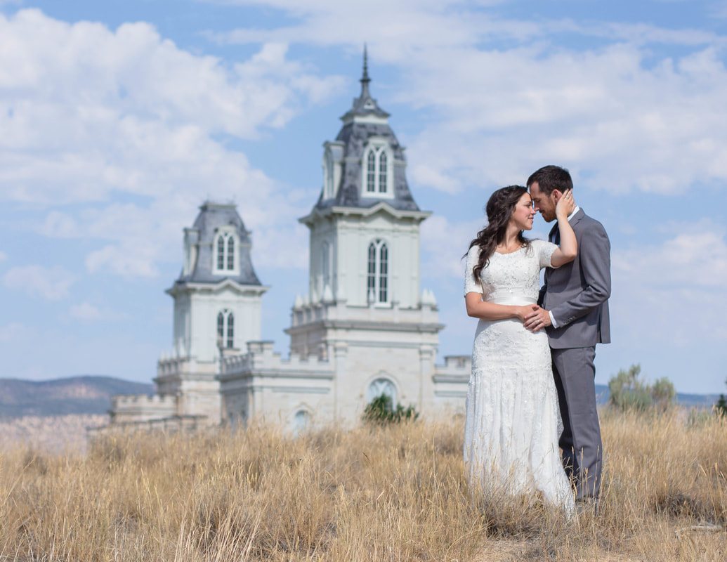 Matt & Natalie at the Manti Temple