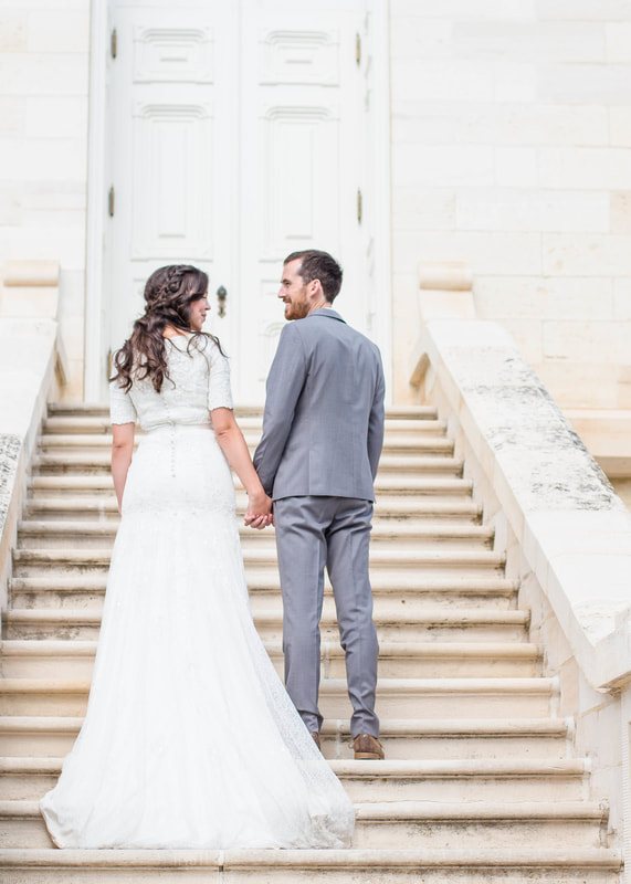 Matt & Natalie at the Manti Temple