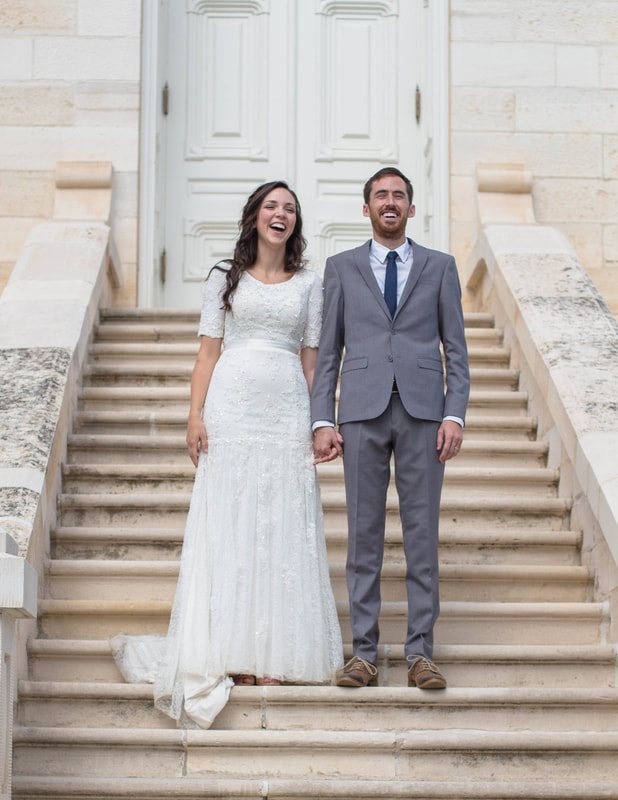Matt & Natalie at the Manti Temple