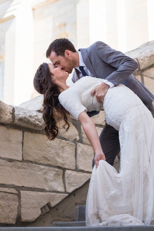 Matt & Natalie at the Manti Temple
